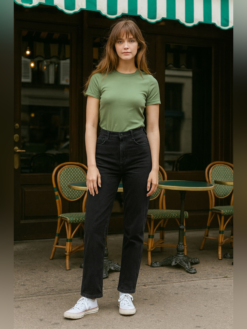 Frank and Oak High-Waist Black Jeans